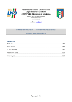 allievi regionali a1 - FIGC Comitato Regionale Umbria