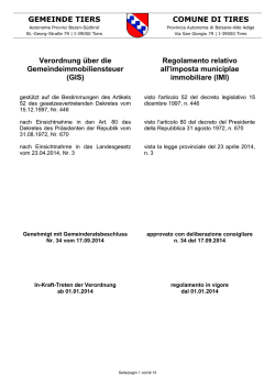 GIS - Autonome Provinz S&uuml;dtirol