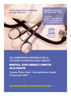 10a CONFERENZA MONDIALE UNESCO
