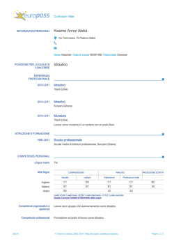 Scarica il curriculum di Annor - casadeidirittidongallo.altervista.org