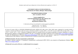ManifestoLM SBA - Intercorso Scienze Biologiche
