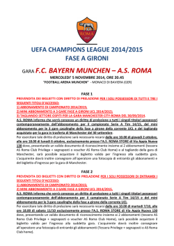 scarica qui il pdf della biglietteria as roma