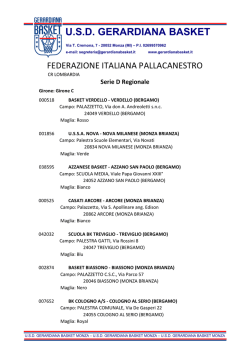 SerieD Campi 2014-2015 - US Gerardiana basket