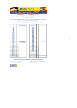 " TREVISO Airport - VENICE City Centre"