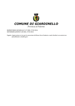 COMUNE DI GIARDINELLO