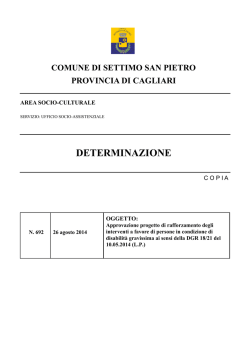 DETERMINAZIONE