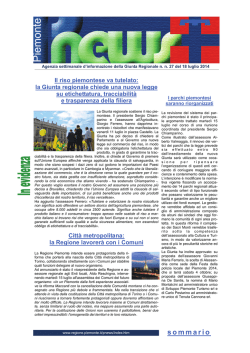 sommario - Regione Piemonte