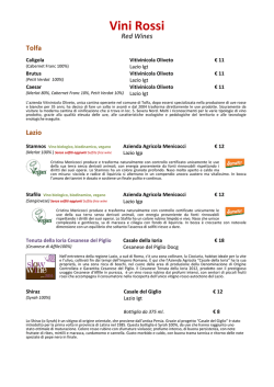 Carta dei Vini (pdf)
