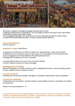 Novembre ci regalano meravigliosi paesaggi