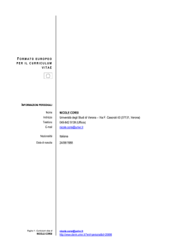 CV Nicole Corsi Ita (pdf, it, 255 KB, 8/5/14)