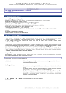 conto compilation - Banca della Campania