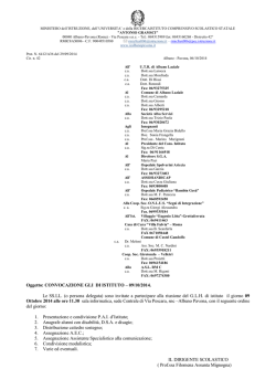 Circolare n. 042 - Istituto Comprensivo Statale "Antonio Gramsci"