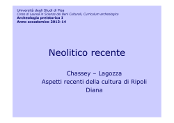 25.neolitico recente - Omero - Universit&agrave; degli Studi di Pisa