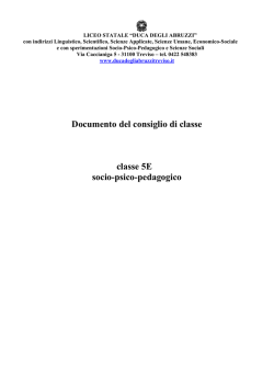 Classe 5 E Socio-Psico-Pedagogico