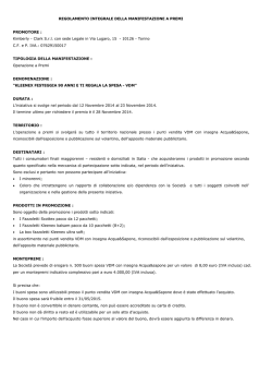 Leggi il regolamento