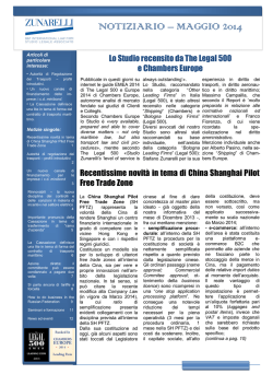 Notiziario maggio 2014 - The International Propeller Clubs