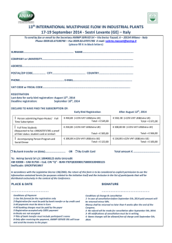 13th INTERNATIONAL MULTIPHASE FLOW IN