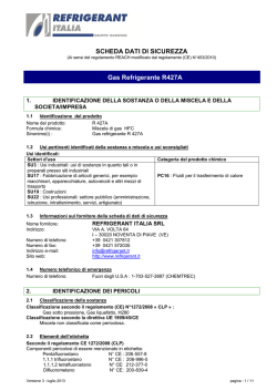 SDS R427A - Refrigerant Italia Srl