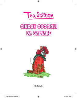 CINQUE CUCCIOLI DA SALVARE