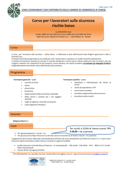 Corso per i lavoratori sulla sicurezza rischio basso