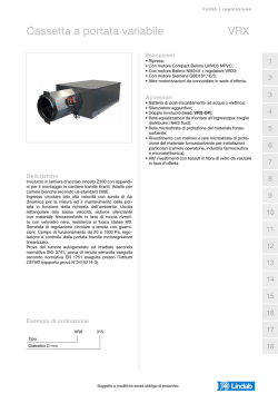 Cassetta a portata variabile VRX