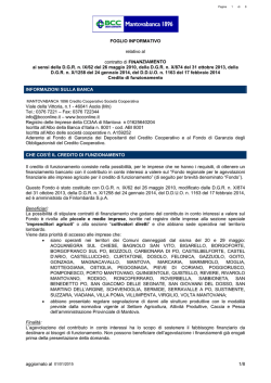 mutuo per agevolazioni finanziarie agricoltura