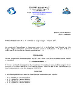 Torneo Minirugby Foligno