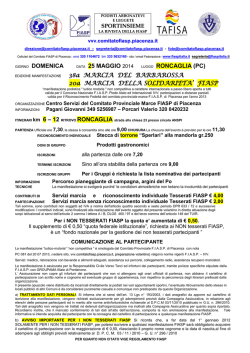 (Pc) - 36&ordf; Marcia del Barbarossa