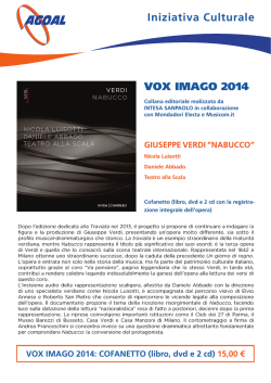 Iniziativa Culturale VOX IMAGO 2014