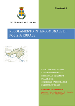 regolamento intercomunale di polizia rurale