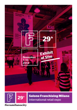 29 Exhibit at Sfm - Salone Franchising Milano