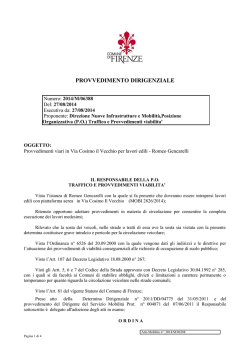 PROVVEDIMENTO DIRIGENZIALE