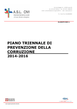 Piano Anticorruzione 2014-2016
