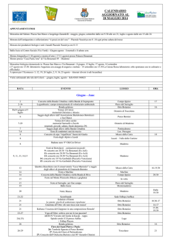 Manifestazioni 2014 - Comune di Toscolano Maderno