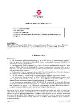 2014/DD/01522 Del: 25/02/2014 Esecutivo da: 25/02/2014