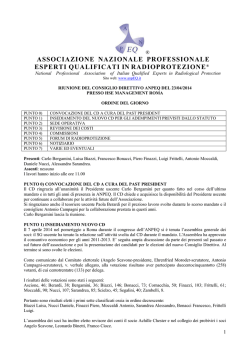 Direttivo &ndash; ANPEQ del 23 aprile 2014