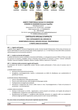 CAPITOLATO serv soc pro e segr