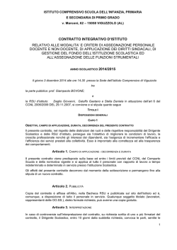 Contratto integrativo - Istituto Comprensivo di Viguzzolo