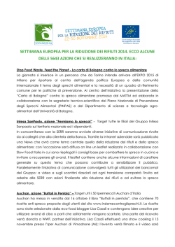 Serr 2014, azioni in Italia
