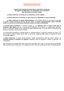 Fatturazione Elettronica v. 2014.C.01