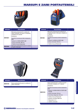 MARSUPI E ZAINI PORTAUTENSILI