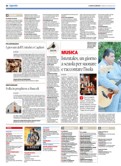 25 Maggio 2014 (La Nuova)