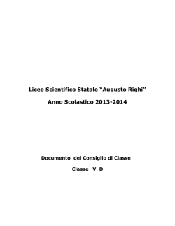 5D - Liceo Scientifico Statale A. Righi