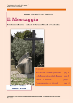 Il Messaggio - Santuario della Madonna Dei Miracoli