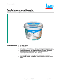 Scheda Tecnica - Sperrgrund