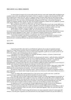 PREFAZIONE ALLA PRIMA EDIZIONE La storia di