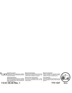 OM, YTH 184T, 96041033100, 2014-06, Tractor, EN, DE, FR, ES, IT