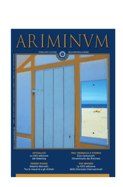 ATTUALITÀ La XXV edizione del Meeting PRIMO PIANO Alberto