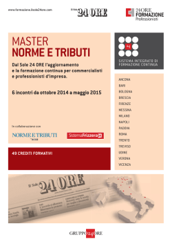 Master Norme e Tributi 2014