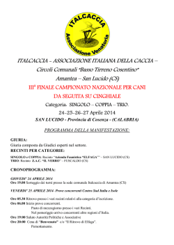 Campionato nazionale per cani da seguita